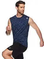 Sleeveless Workout /& Training Activewear Gym Shirt Reebok Mens Muscle Tank Top